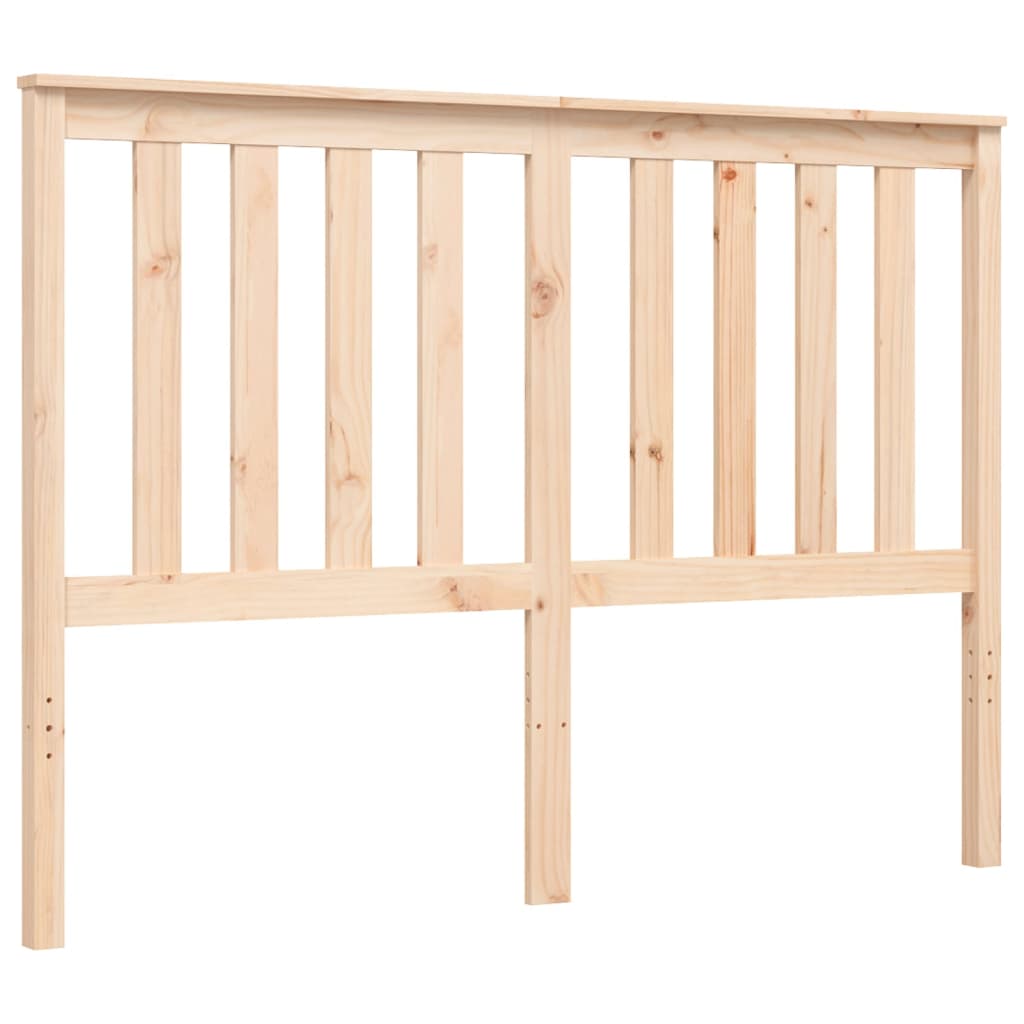 Bed frame without mattress 140x190 cm solid wood