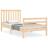 Cadre de lit sans matelas 100x200 cm bois massif