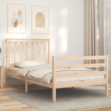 Cadre de lit sans matelas 100x200 cm bois massif