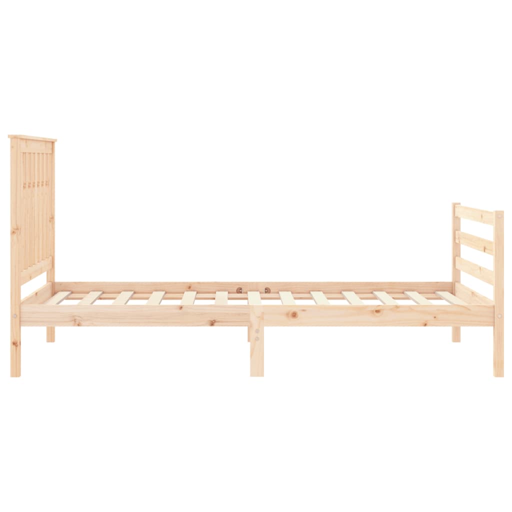 Cadre de lit sans matelas 100x200 cm bois massif