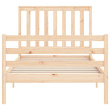 Cadre de lit sans matelas 100x200 cm bois massif