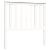 Cadre de lit sans matelas blanc 100x200 cm bois massif