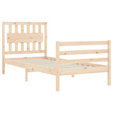 Cadre de lit sans matelas 90x200 cm bois massif