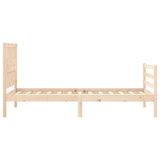 Cadre de lit sans matelas 90x200 cm bois massif