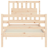 Cadre de lit sans matelas 90x200 cm bois massif