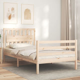 Cadre de lit sans matelas 100x200 cm bois massif