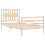 Cadre de lit sans matelas 100x200 cm bois massif