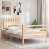 Cadre de lit sans matelas 100x200 cm bois massif