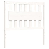 Cadre de lit sans matelas blanc 100x200 cm bois massif