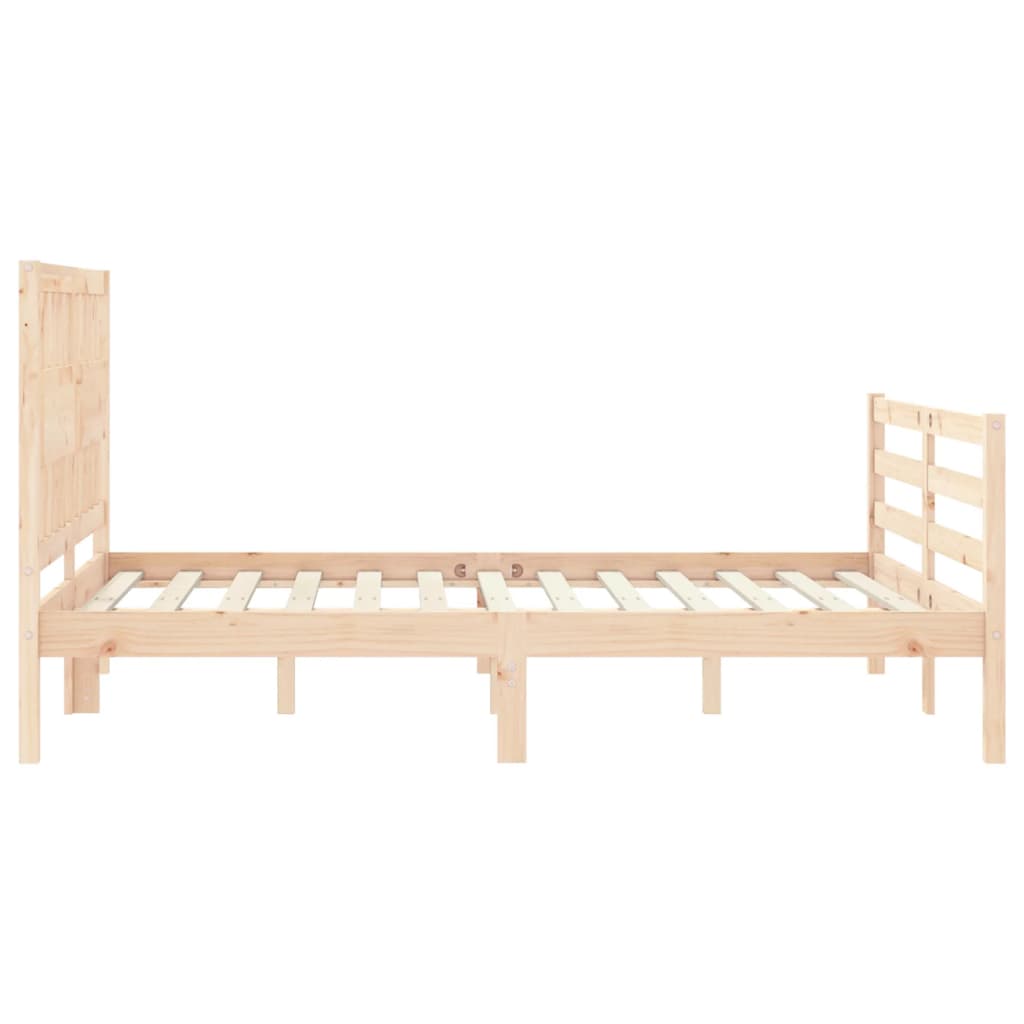 Cadre de lit sans matelas 120x200 cm bois massif