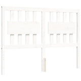 Cadre de lit sans matelas blanc 120x200 cm bois massif