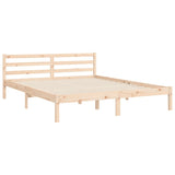 Cadre de lit sans matelas bois massif