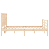 Cadre de lit sans matelas 160x200 cm bois massif