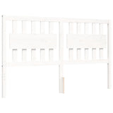 Bed frame without mattress white 160x200 cm solid wood