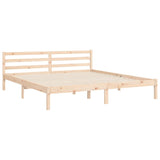 Cadre de lit sans matelas bois massif