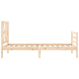 Cadre de lit sans matelas 90x200 cm bois massif