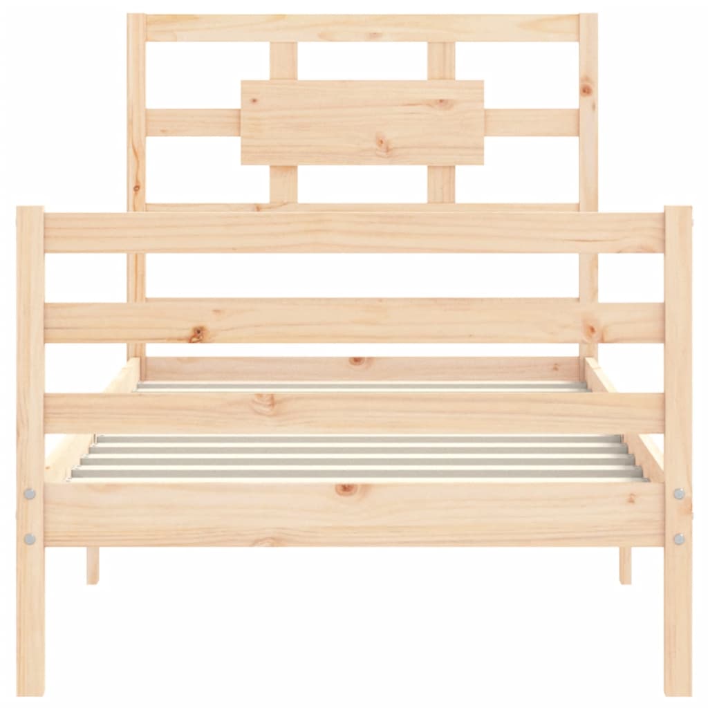 Cadre de lit sans matelas 100x200 cm bois massif