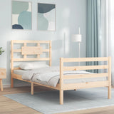 Cadre de lit sans matelas 100x200 cm bois massif