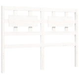 Cadre de lit sans matelas blanc 140x200 cm bois massif