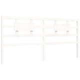 White solid wood bed frame without mattress