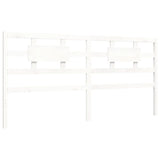 Cadre de lit sans matelas blanc 200x200 cm bois massif