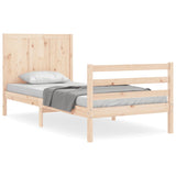 Cadre de lit sans matelas 100x200 cm bois massif