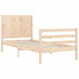 Cadre de lit sans matelas 100x200 cm bois massif