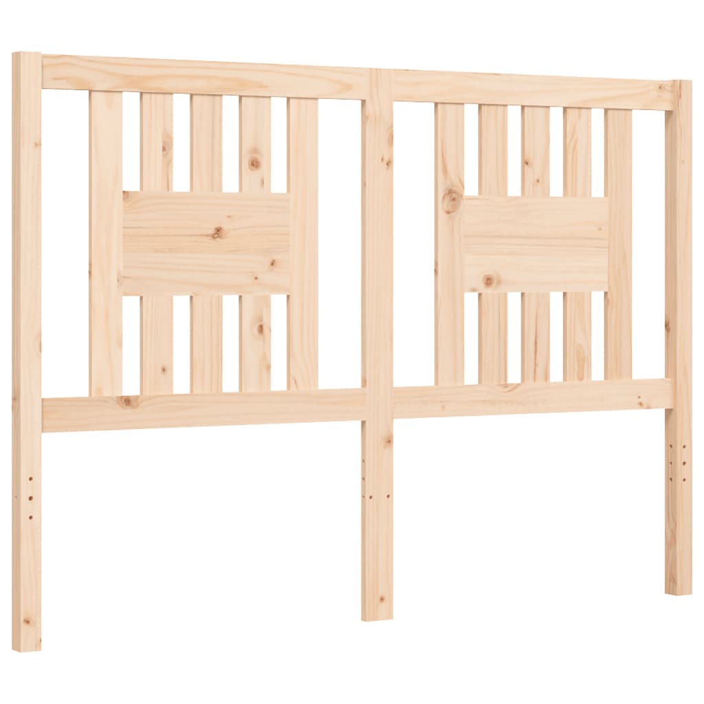 Bed frame without mattress 140x190 cm solid wood