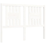 Cadre de lit sans matelas blanc 140x190 cm bois massif