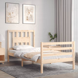 Cadre de lit sans matelas 90x200 cm bois massif