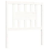 Cadre de lit sans matelas blanc 90x200 cm bois massif