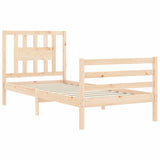 Cadre de lit sans matelas 100x200 cm bois massif