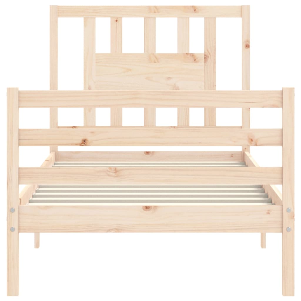 Cadre de lit sans matelas 100x200 cm bois massif