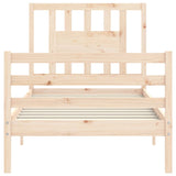 Cadre de lit sans matelas 100x200 cm bois massif