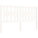 Cadre de lit sans matelas blanc 160x200 cm bois massif