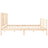 Cadre de lit sans matelas 200x200 cm bois massif