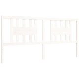 Bed frame without mattress white 200x200 cm solid wood