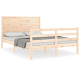 Cadre de lit sans matelas bois massif