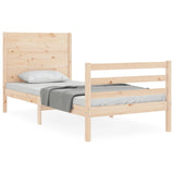 Cadre de lit sans matelas 100x200 cm bois massif