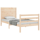 Cadre de lit sans matelas 100x200 cm bois massif