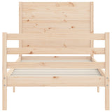 Cadre de lit sans matelas 100x200 cm bois massif