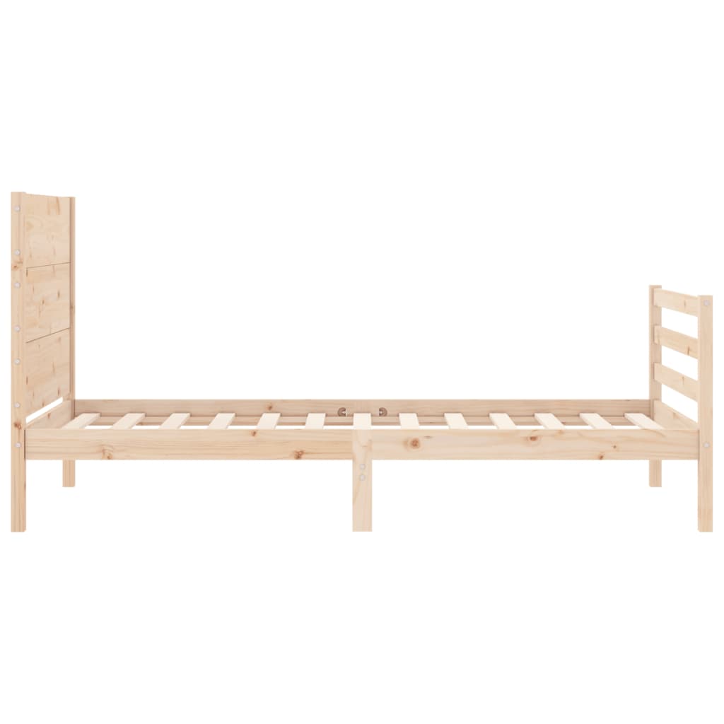 Cadre de lit sans matelas 100x200 cm bois massif