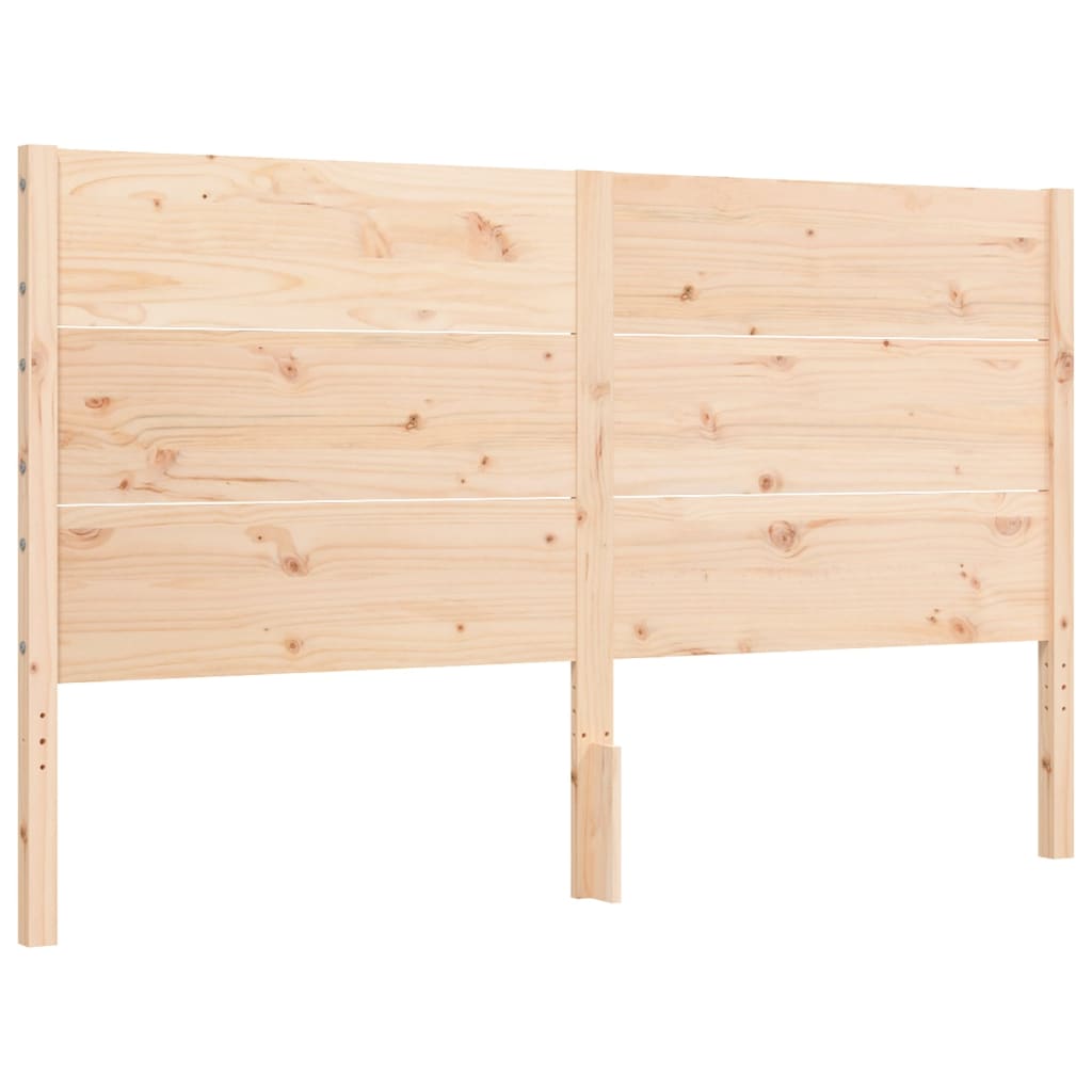 Bed frame without mattress 160x200 cm solid wood