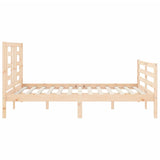 Cadre de lit sans matelas 140x190 cm bois massif