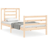 Cadre de lit sans matelas 90x200 cm bois massif