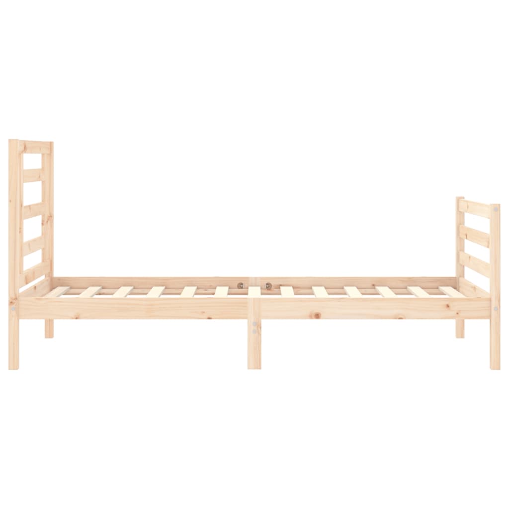 Cadre de lit sans matelas 90x200 cm bois massif