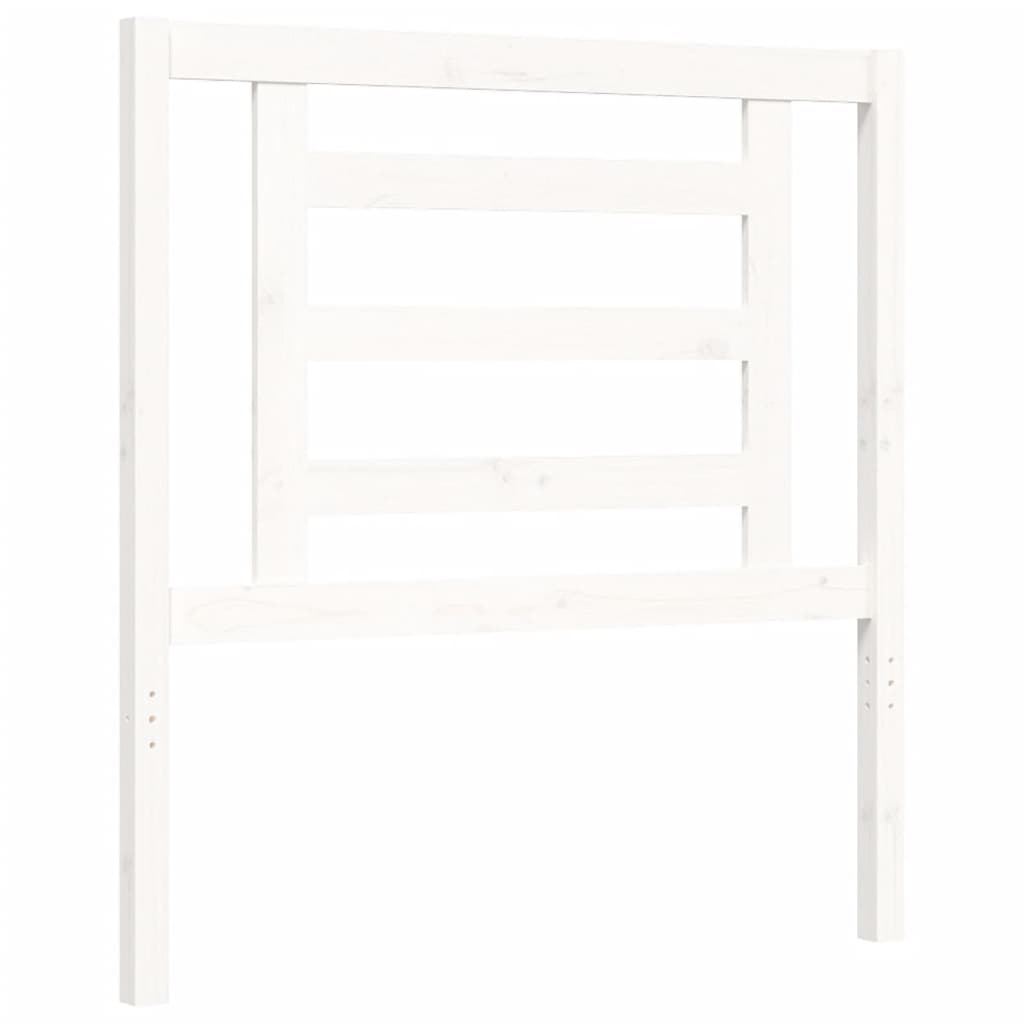 Cadre de lit sans matelas blanc 100x200 cm bois massif