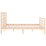 Cadre de lit sans matelas 120x200 cm bois massif