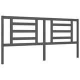 Bed frame without mattress gray 200x200 cm solid wood