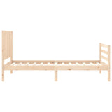 Cadre de lit sans matelas 100x200 cm bois massif